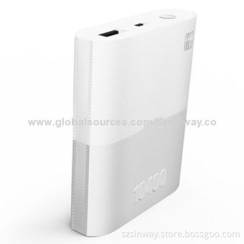 10,400mAh Power Banks with Quickly Charges, Touch Switch, 5V DC/1A OutputNew